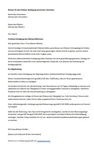 Muster fristlose Kündigung