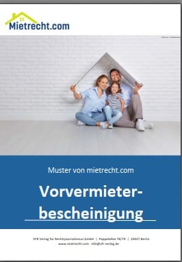 Vorvermieterbescheinigung Muster PDF