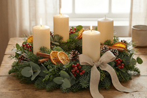 Weihnachtsdeko in der Mietwohnung: Bei offenen Kerzen muss besonders aufgepasst werden.